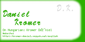 daniel kromer business card